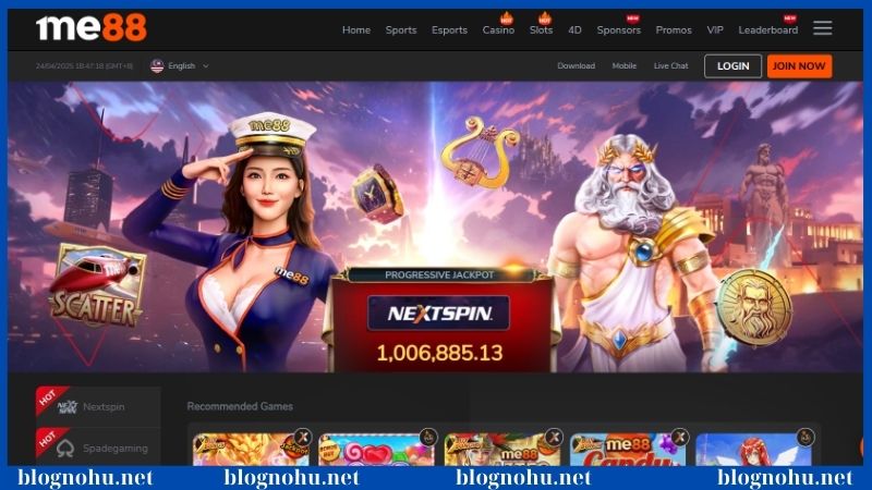NextSpin liên kết nổ hũ Me88 cung cấp sản phẩm chất lượng