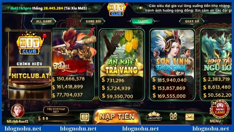 Vén màn thiên đường chơi nổ hũ HitClub đỉnh cao